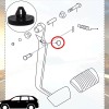 Toyota 2pc Toyota 90541-06036 Brake Light Switch Stopper (Cushion For