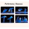 WXHVLTT 2 Pairs Artificial Silk Belly Dance Fans, 1.8 Meter/