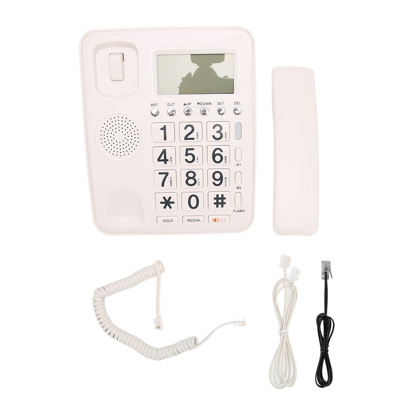 Desk Phone Caller ID Vertical Fixed Hands Free Calling Corded