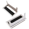 WANGCL 2Pcs Square Desk Grommet Aluminum Cable Hole Cover 160
