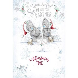 Son and Partner Me To You Bear Teddy Christmas Card