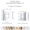Grohe 38732P00 Skate Cosmopolitan Actuation Plate, Matte Chrome