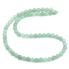 AD Beads Natural Gemstone Round Loose Beads 15" for Bracelet Necklace Earrings Jwelery Making Crafts DIY (6mm, Green Aventurine)
