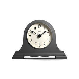 Jones Clocks® Speakeasy Mantel Clock - Traditional/Classic Design - Bedroom Clock - Living Room Clock - Office Clock - Mantel Clock - Desk Clock - Shelf Clock - Small Clock (Grey)