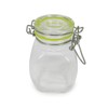 com-four® 4 x Preserving Jar with Clip Top Wire Clip