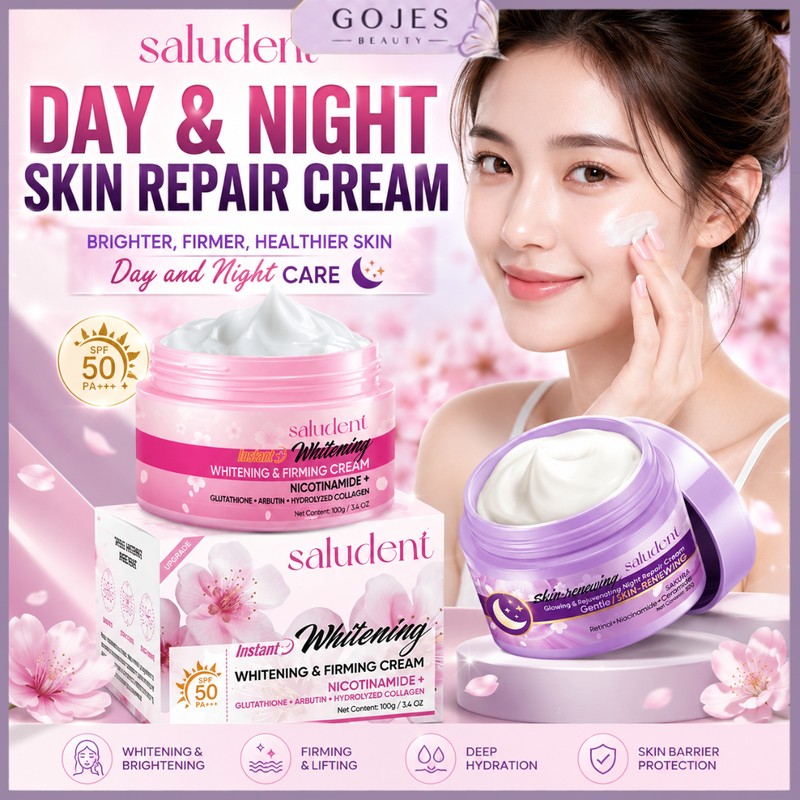 SALUDENT Krim Siang DAN Krim Malam SALUDENT SPF 50 WHITENING