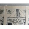 THE NEW OLYMPIC, VIRTUALLY TWO SHIPS IN ONE, REPRINT AD
