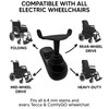 Ergonomic U-Shaped Joystick Handle with Flex Shaft for Electric Wheelchairs