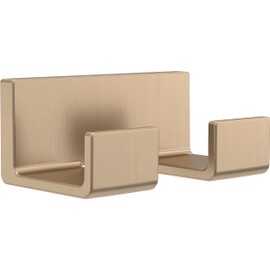 DELTA FAUCET 77736-CZ Vero Wall Mounted Double Towel Hook in Champagne Bronze