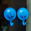 ARCUS Large Suction Hooks - Blue - 2 Pack -