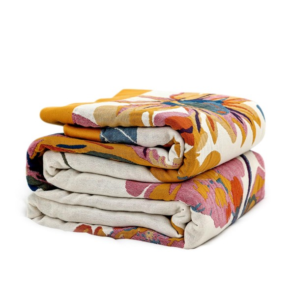 Wzvzss Boho Throw Blanket 100% Cotton Soft Throw Blanket for