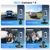 Hodozzy 360° Car Dash Cam, 4 Cameras Front Rear, 1080P,
