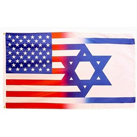 ISRAEL USA SOLIDARITY 3x5FT FLAG TOGETHER JEWISH AMERICAN JEW UNITED RELIGION