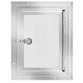 RecPro Square RV Baggage Door | Compartment Storage | RV Storage | Trailer Storage | Camper Storage (9" W x 12" H) | Made in America