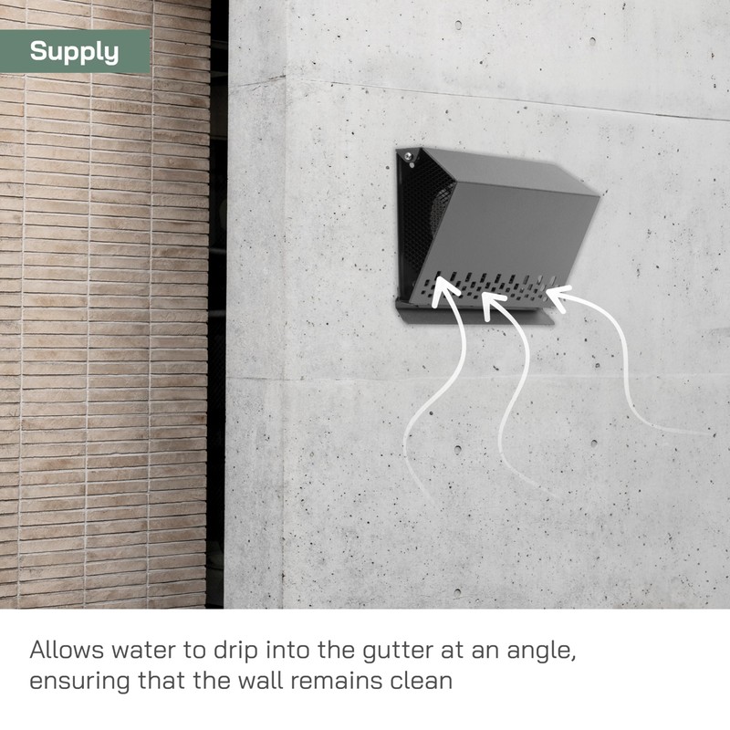 Vent Systems 4" Inch Air Supply Vent Cover with Rubber