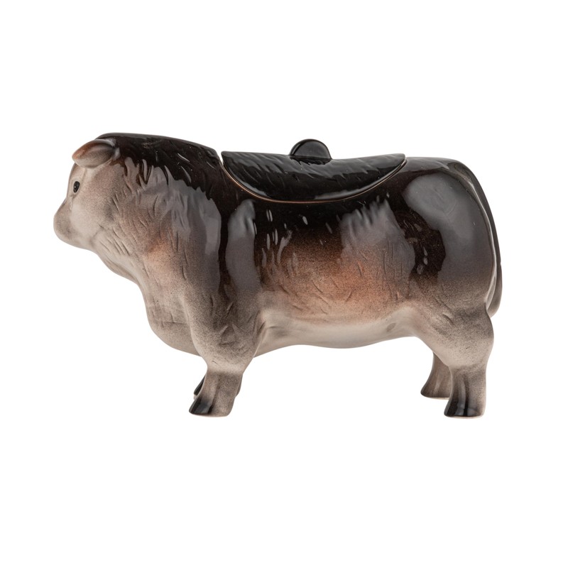 Vintage Ceramic Cow Shaped Cookie Jar