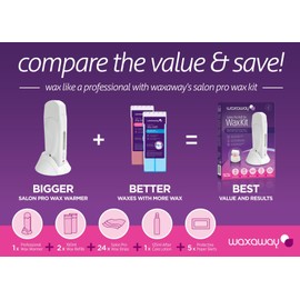 Waxaway Salon professional Wax Cartridge Creme Berry Twist 100ml for Professional Salon Quality Hair Removal Results from your own Home