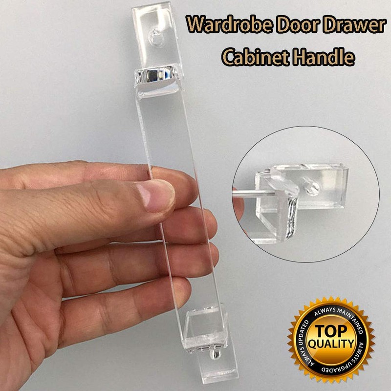 Acrylic Furniture Knob Handle Transparent Wardrobe Pull Handles Furniture Handle