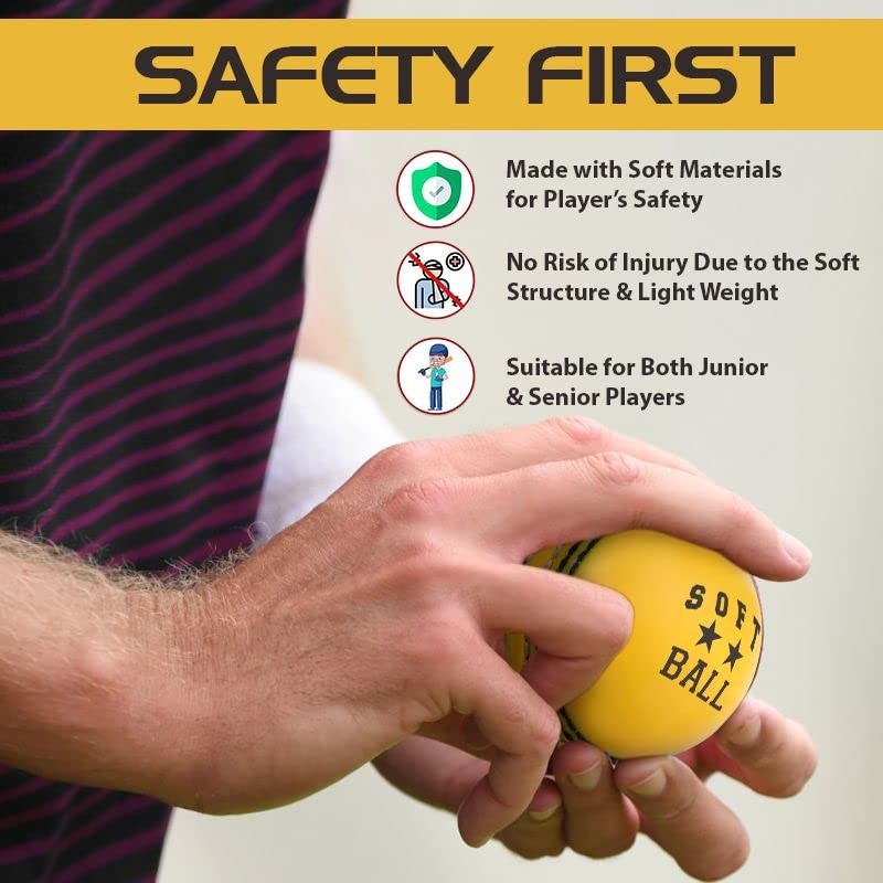 ADS SPORTS Soft Cricket Balls For Practice & Excellent Training
