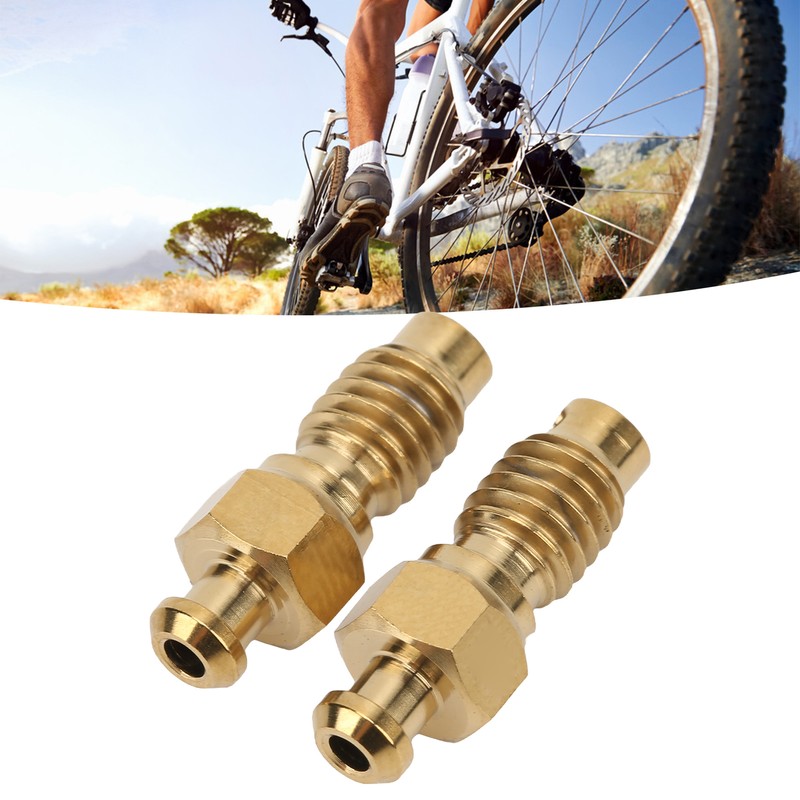 2Pcs Disc Brake Bleeder Screw Titanium Alloy M6 Rust Resistance
