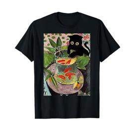 Henri Matisse Goldfish and cat famous Artwork painting T-Shirt