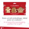 ScrapCooking - Set of 3 Cookie Cutters + Christmas Wooden
