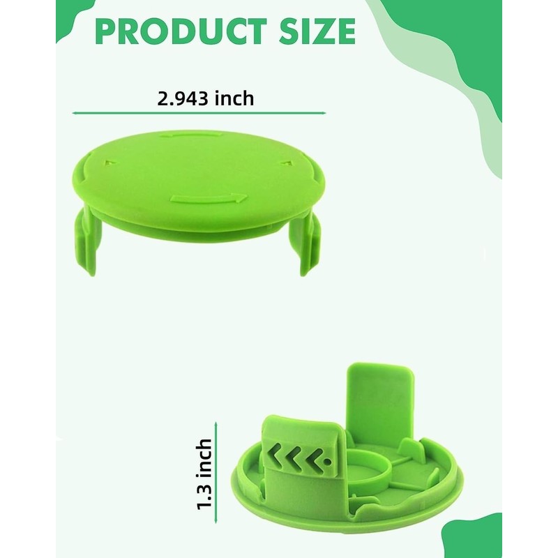 Eyoloty 3 Pack G24LT Spool Cover Compatible with Greenworks 24V