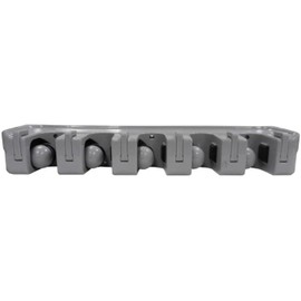 Winco MHH-5 ABS Plastic 5-Slot 16' Broom/Mop Rack