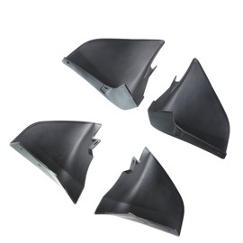 A-Premium Set of 4PCS Mud Flaps Splash Guards Mudguards Mudflaps Compatible with Infiniti M35h M37 M56 Q70 Q70L, 2011-2016, Sedan, Black, with Hardware Kits Accessory, Front LH RH and Rear LH RH