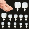 JSRQT False Nail for Toes Natural Fake Toe Nail Art