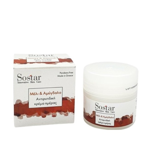Sostar "Focus" Honey & Almonds Anti-Aging Cream, 50ml