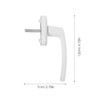 ARTIBETTER Aluminum Alloy Window Handle Crank: White Lockable Casement Window