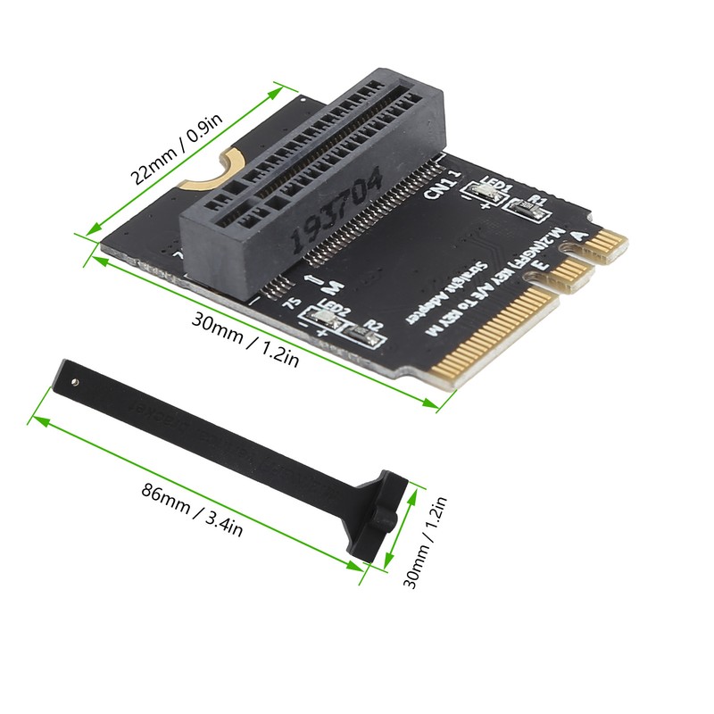 M.2 SSD Adapter Card KEY A/E NGFF to Nvme Solid