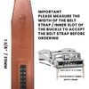 Glamicci Mens Ratchet Leather Belt without Buckle-35mm 1 3/8”| Replacement