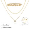 Jewlpire Gold Layered Necklaces for Women, 14K Plated Gold Choker