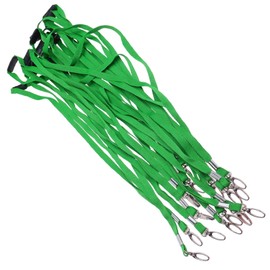 YzmrBdqc 15pcs light Green Lanyards for Neck, Lanyards for ID Badge,Neck Strap Lanyard for Keys ID Cards,Name Tags Badge Holders,Lanyard with Metal Swivel Hook for ID Card Badge Holder