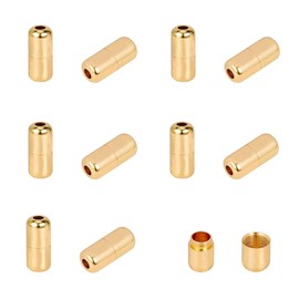FUYUERO Set of 10 Shoelaces, No Tie Laces, Metal Fittings, Capsule Lock, Buckle, Sneakers, Casual Shoes, Shoelaces, Accessories, Screw Lock, Shoelaces, Capsule Shoe Laces, Buttons, Fasteners, gold