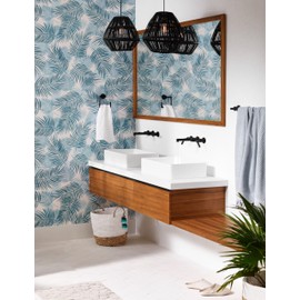 Moen YB0886BL Arris Modern Hand Towel Ring, Matte Black