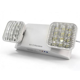 M.Y.Z. Wanderer Emergency Lights with Battery Backup,Hardwired Emergency Exit Light Fixtures for Business-1 Pack