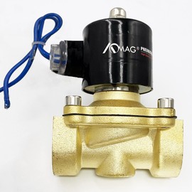 3/4" NPT DC12V Brass Normally Closed Electric Solenoid Valve Air Water Oil, VITON Gasket