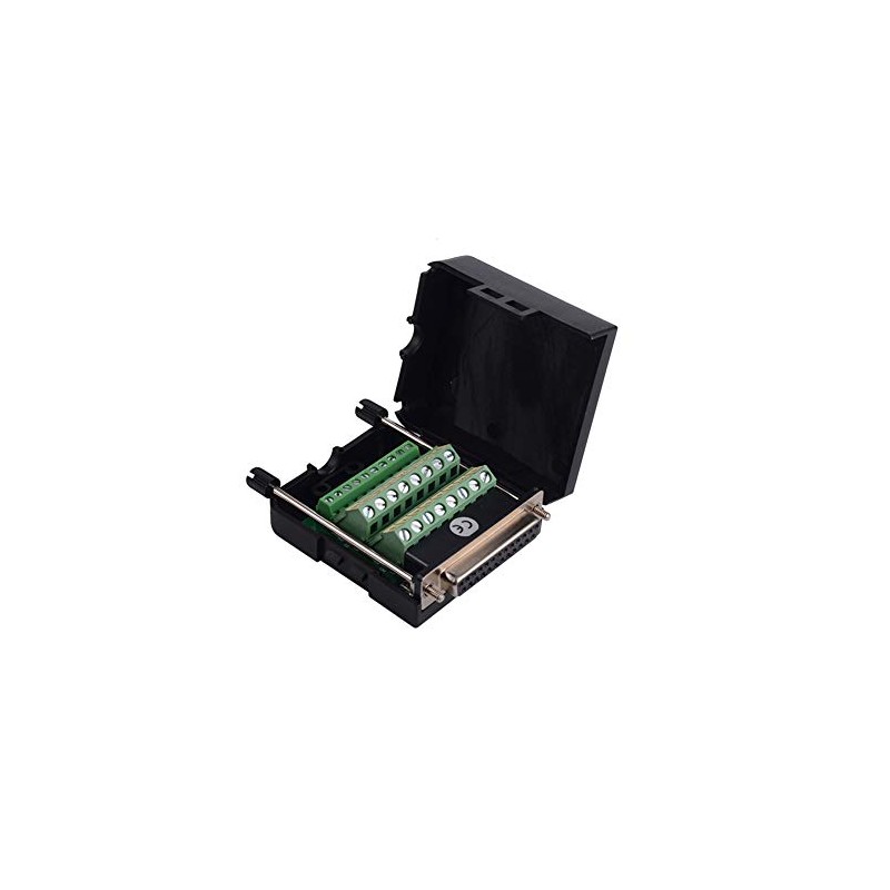 euroharry DB25 25 Pin Female Adapter DB25-M1 Terminal Plastic Cover