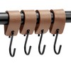 Brute Strength - Leather S Hooks for Hanging - Taupe
