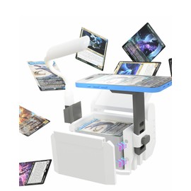 TCG Card Scanner with LED Light & Magnetic Base - Compatible with ManaBox & MTG Apps, Adjustable Height & Anti-Slip Design for Quick Unsleeved Card Scanning & Pricing