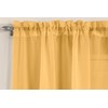 Tyrone Textiles Single Gold Slot Top Voile Curtain (55" Wide
