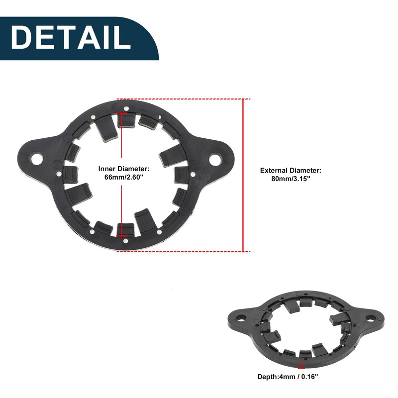 TUCKBOLD Speaker Spacer Midrange Speaker Spacer for Toyota Waterproof Black