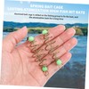 Gatuida 24Pcs Luminous Olive Shape Fishing Bait Cages Durable Spring