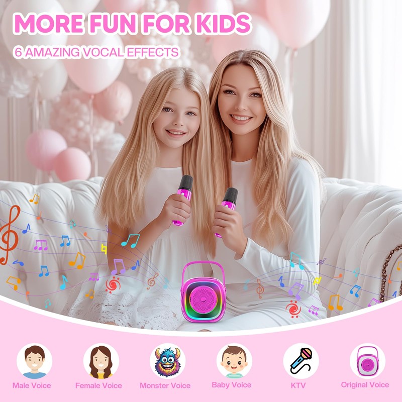 Microphone Karaoke Toy, Bluetooth Karaoke Machines, Karaoke Player, Microphone for