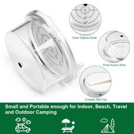 Utoolmart Solar Angle Guide for Solar Panel - Solar Tracker Solar Panel Accessories Find The Optimal Angle for Solar Panels Tools