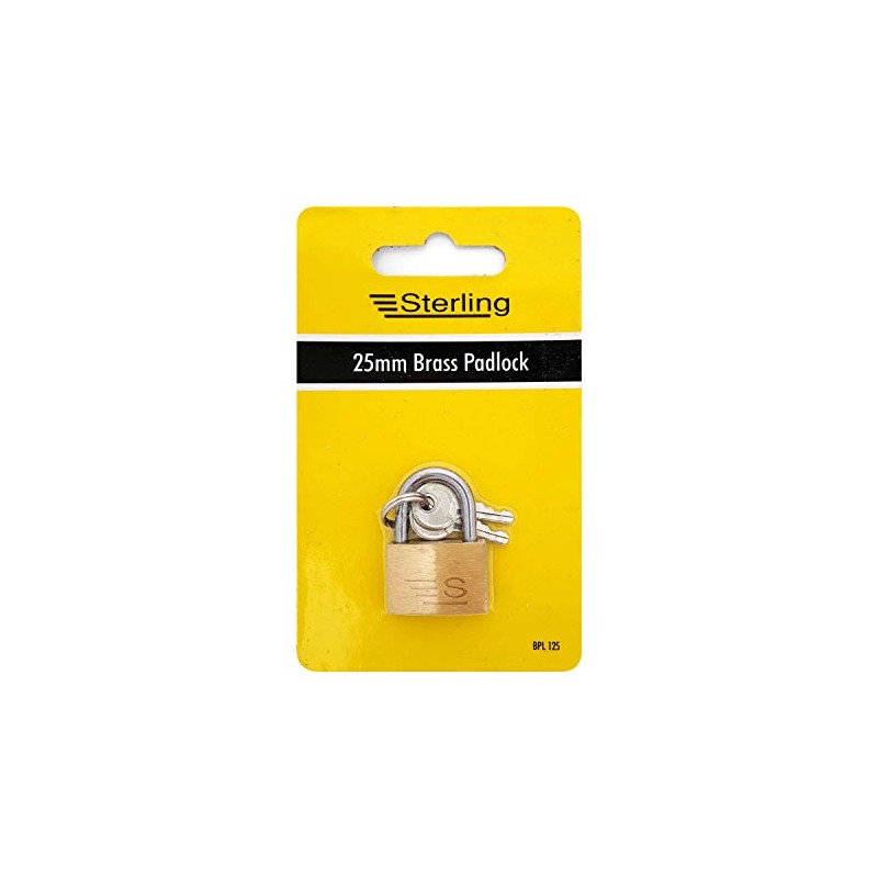 Sterling BPL125 BPL Brass Padlock, 25MM