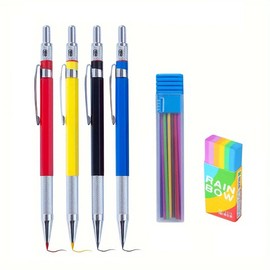 JOMPENS Propelling Pencil 2.0MM Metal Mechanical Pencil Set with lead Art Drawing Design Automatic Drawing Special Pencil Office Supplies